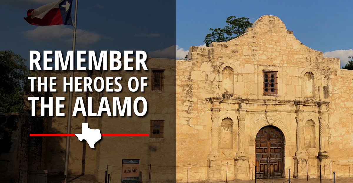 GovAbbottPress's tweet photo. On this day, we remember the courage of the Alamo defenders.
 
Brought together by a common cause, they displayed uncommon valor. From their sacrifice, a free and independent Republic of Texas was born.
 
It is our privilege to preserve that cause of liberty! God Bless Texas! https://t.co/TZDi1opTVS
