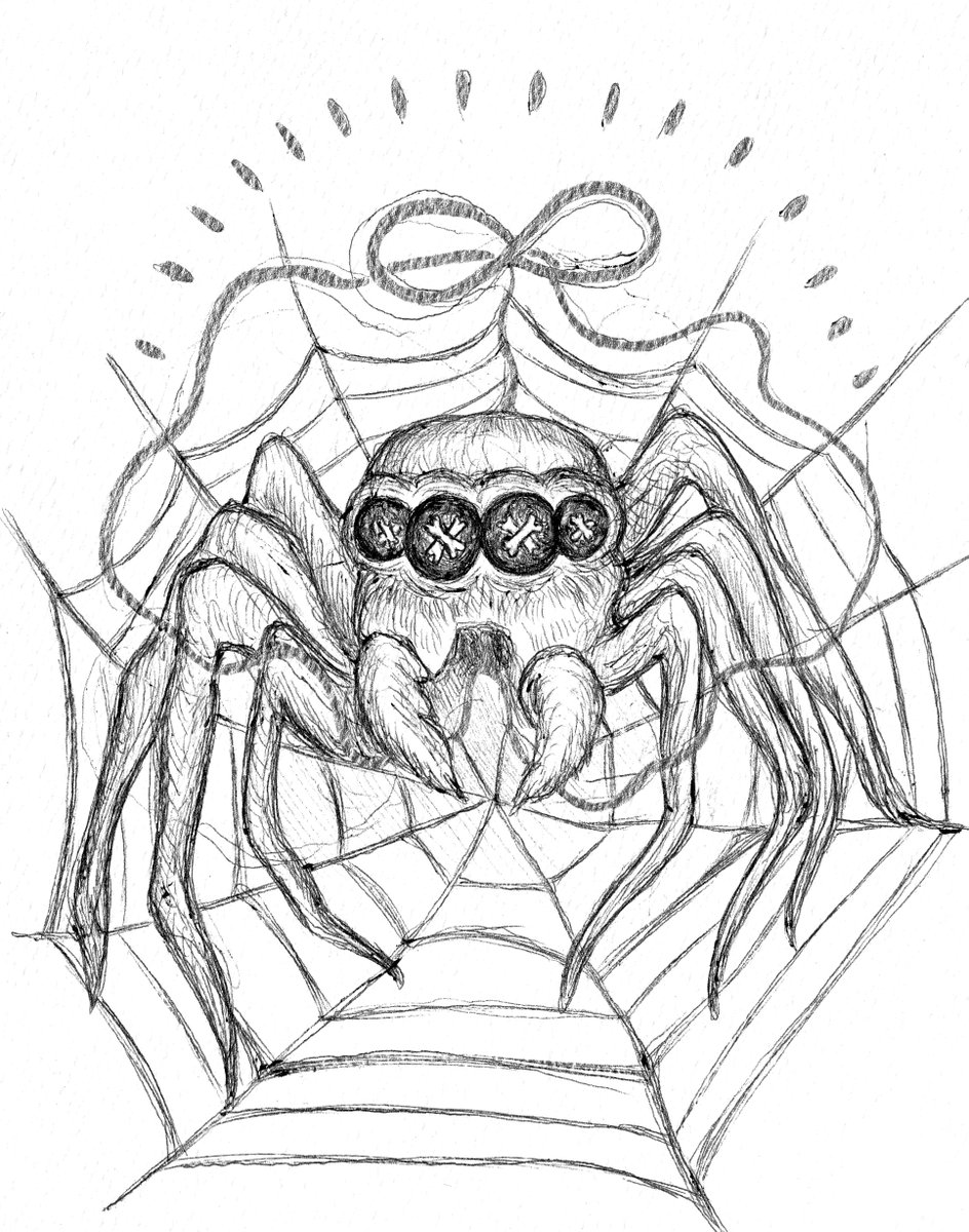 DON'T LOOK BEFORE BED!! Unless your coloring it like I'm about to.♥️😍🕷️🕸️☠️😍 Thanks to @sarahopkinsart for the creepiest spider! For S2.E2. The Bone-Eyed Spider. For the COLORING PAGE: cutt.ly/s2e2-sarahopki… #kidspodcasts #coloring #illustration #podcast #spiders @kids_listen