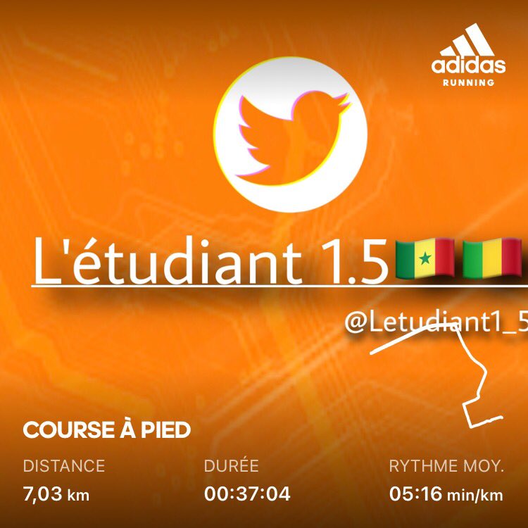abdall1_5's tweet photo. Ravi de retrouve la piste πββοΈπaprΓ¨s une longue pause. 7km de sensations forte today , avec une petite perte dβallure notΓ© mais justifierπ. Iβm back π₯π₯π₯#RunAddiction @PobarChallenge @readysetgojoe https://t.co/o5HTMow69c