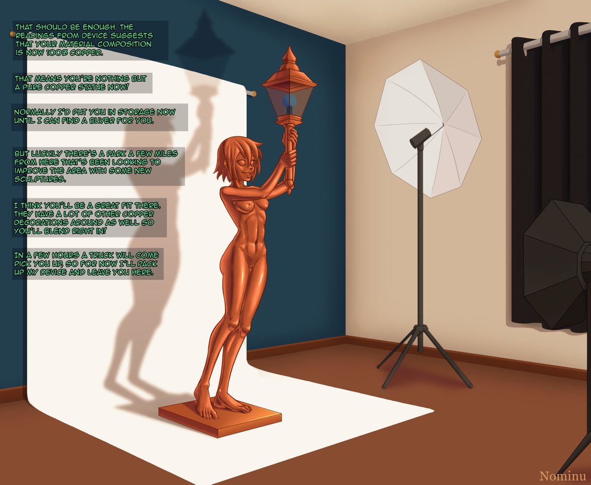 University student Mikaela gets invited to do a secret nude photo shoot for someone who's eager to try out their highly experimental camera! #asfr #petrification #inanimatetf #石化