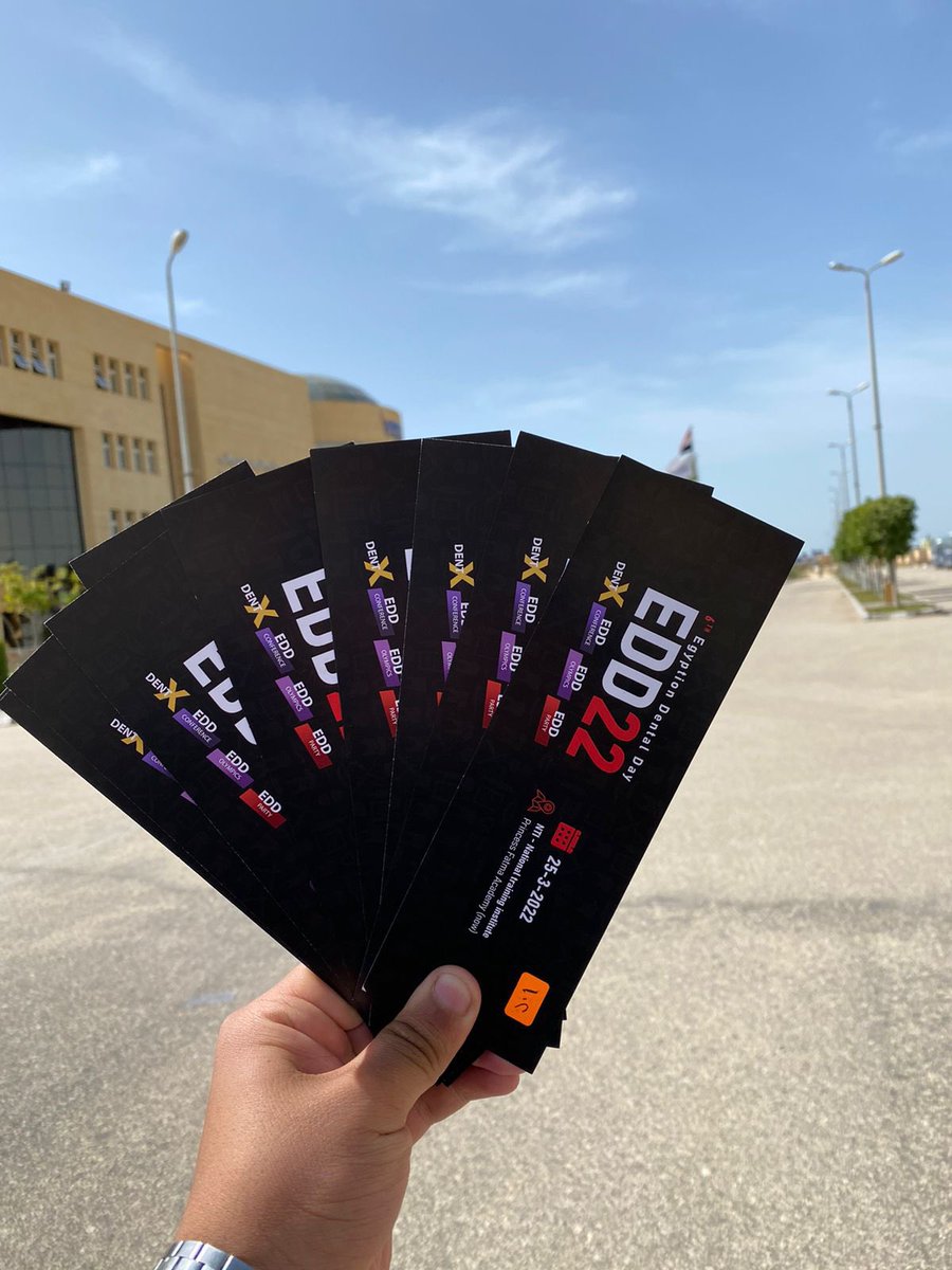 مؤتمر EDD22 المؤتمر مدعم من النقابة العامة لطب الأسنان  مع وجود الرئيس الشرفي للمؤتمر الدكتور ايهاب هيكل نقيب اطباء  الاسنان  الشهاده معتمده
Dm for more information ♥️
#EADS
#EDD22