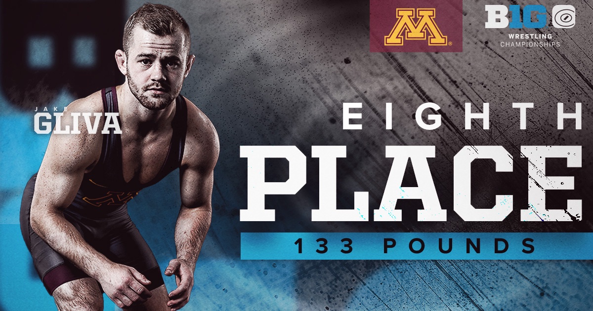 Jake Gliva gets a top-8 finish at 133 pounds and he is heading to Detroit! 〽️

#GopherTough // #SkiUMah