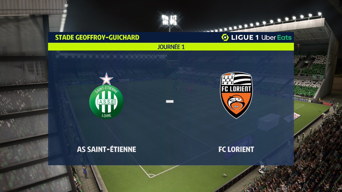 Les_CdVerts's tweet photo. 🔙 Les Verts 💚 entamaient la @Ligue1UberEats par la réception du @FCLorient 🐟 en ouverture de la 1️⃣ère journée.
🆚 #ASSEFCL 1️⃣-1️⃣
⚽️ Vincent #LeGoff 52e
⚽️ Wahbi #Khazri 77e (PÉN)
@EA_FIFA_France #ReplayOfSeason #ManetteEnMain 🎮 #CdV https://t.co/5WRSnjHHQ1
