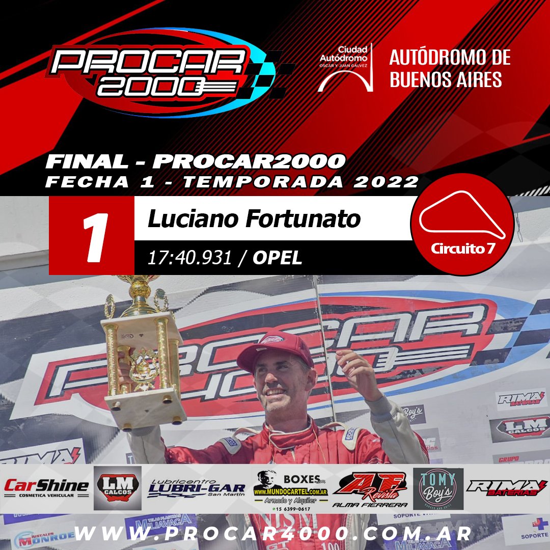 Procar_4000's tweet photo. 🏆 Final #Procar2000 #Fecha1 #Circuito7 #AutódromodeBuenosAires https://t.co/fKMmQp4Com