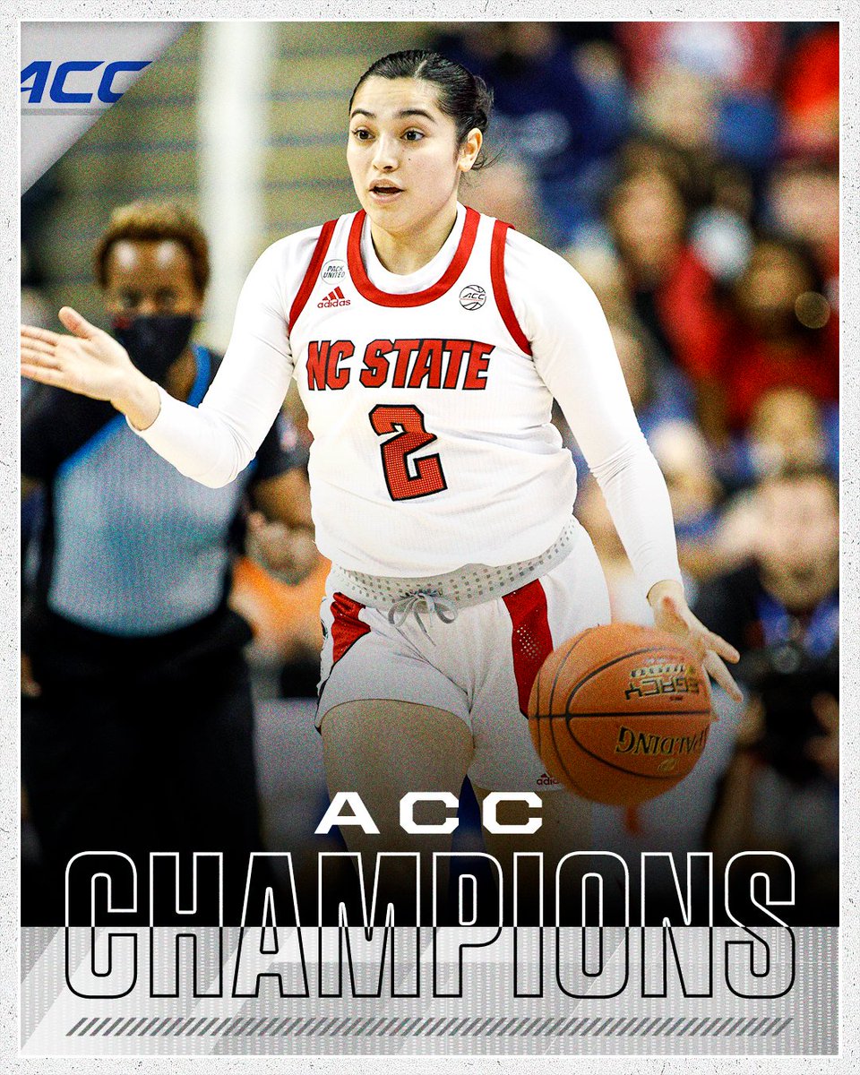 The champs of ACC women's basketball for the third year in a row: <a href="/PackWomensBball/">NC State WBB 🐺🏀</a>‼️🐺
