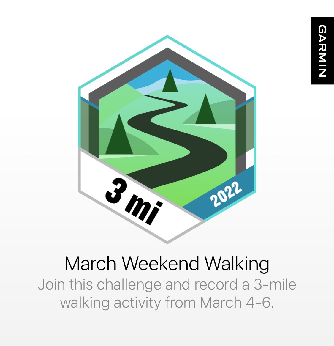 MotherrunnerDZ's tweet photo. We earned the badge on Garmin Connect. #garmin #beatyesterday ⁦@Squared2020⁩ https://t.co/mYOXZb32we