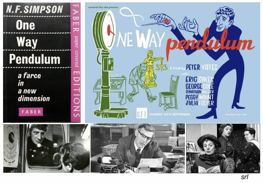 SaveRedlandLibr's tweet photo. 7:20pm TODAY on @TalkingPicsTV 👌Worth a Watch👌
The 1965 #Comedy film🎥 “One Way Pendulum” directed by #PeterYates from a screenplay by #NFSimpson adapted from his 1959 play🎭
🌟#EricSykes #GeorgeCole #JuliaFoster #JonathanMiller #PeggyMount #AlisonLeggatt #GlynHouston https://t.co/Rufmu1aLCW
