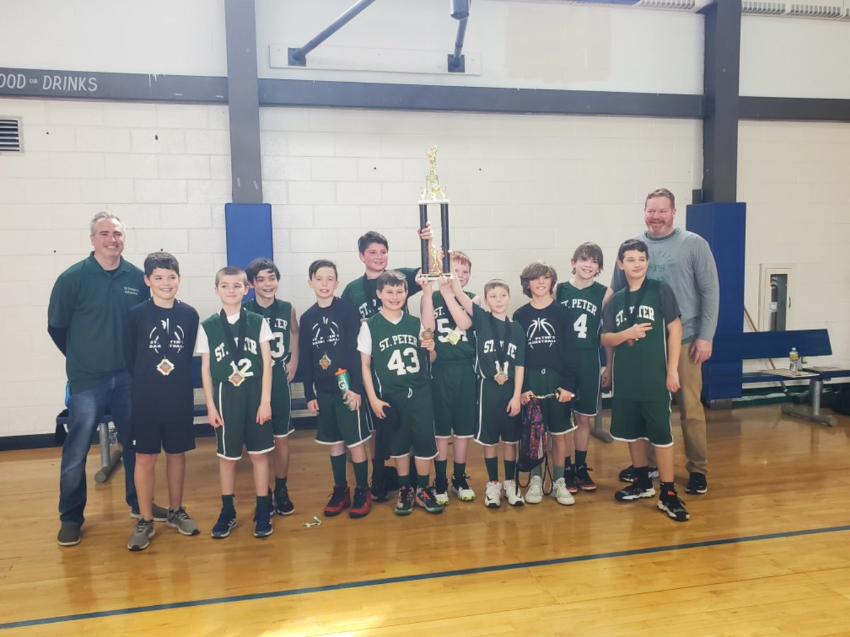 SPSprincipal's tweet photo. Congratulations to the JV Boys Basketball team  @StPeterSchool who just won the championship!! Go Saints!!! ⚓️🏀@TrentonDiocese @TrentonMonitor https://t.co/xZpyeC3e7a