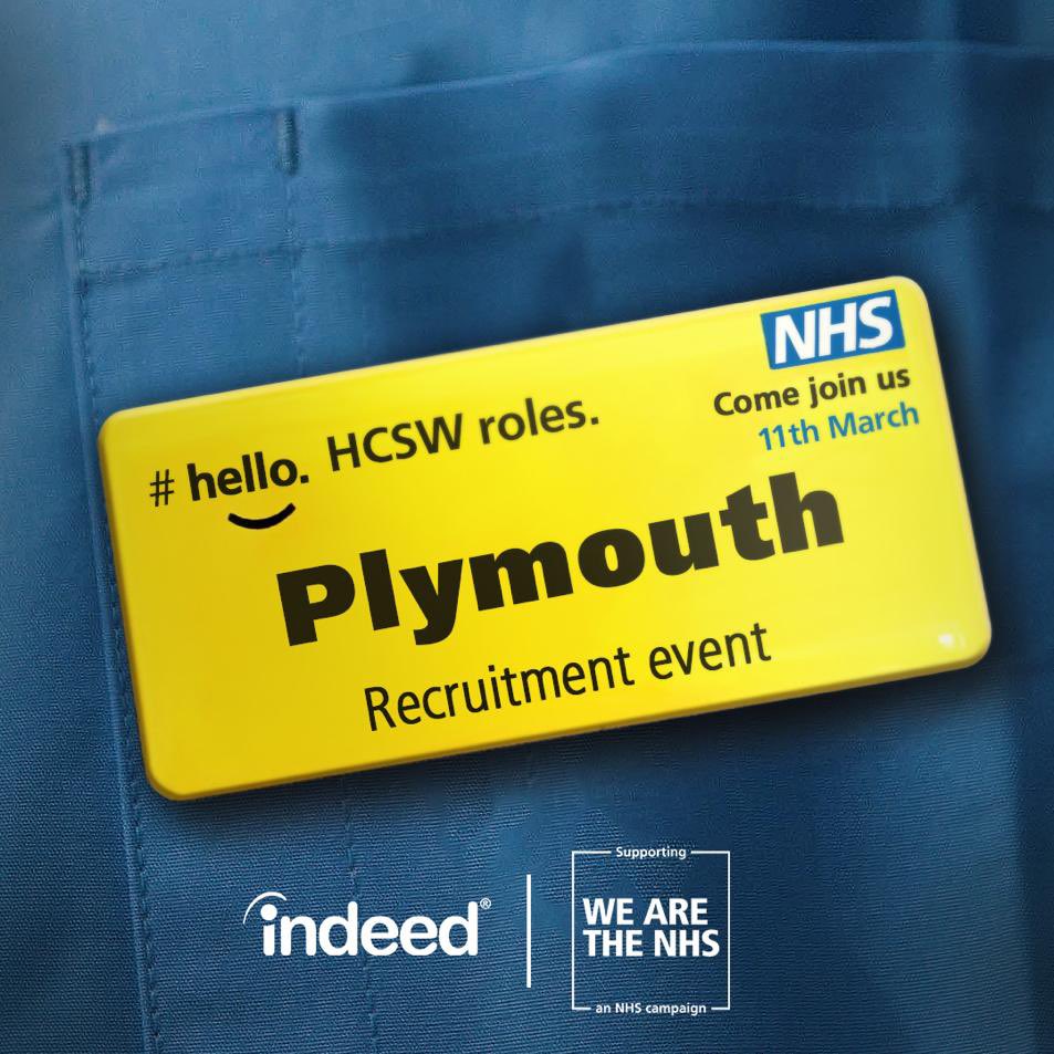 Clive Meyers (@clivemeyers) on Twitter photo Massive week coming up with our first large scale hiring event with <a href="/UHP_NHS/">University Hospitals Plymouth NHS Trust</a> at @only1argyle . Massive thanks to <a href="/EdCoxNHS/">Ed Cox 💙</a> @ClaireMo30 and the rest of the team in making this happen. For more details please visit go.indeed.com/nhs #wearehcsws #teamcno #insideindeed Massive week coming up with our first large scale hiring event with <a href="/UHP_NHS/">University Hospitals Plymouth NHS Trust</a> at @only1argyle . Massive thanks to <a href="/EdCoxNHS/">Ed Cox 💙</a> @ClaireMo30 and the rest of the team in making this happen. For more details please visit go.indeed.com/nhs #wearehcsws #teamcno #insideindeed