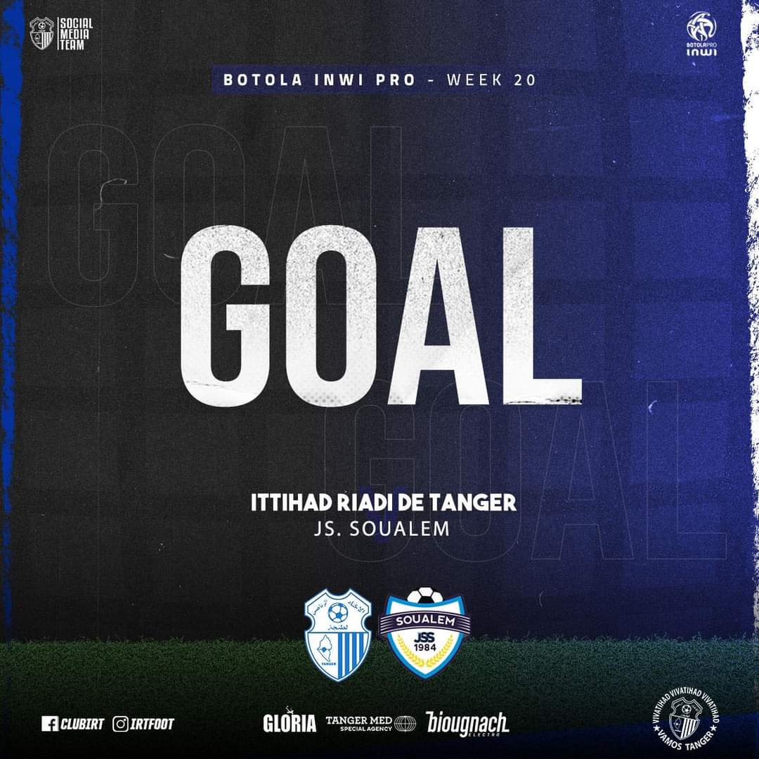 IRT_foot's tweet photo. #GOAAAAAAAAAL M.Axel ⚽️ ⚽️
🔵⚪️ #WeAreTangier https://t.co/0Tn1zig0JF