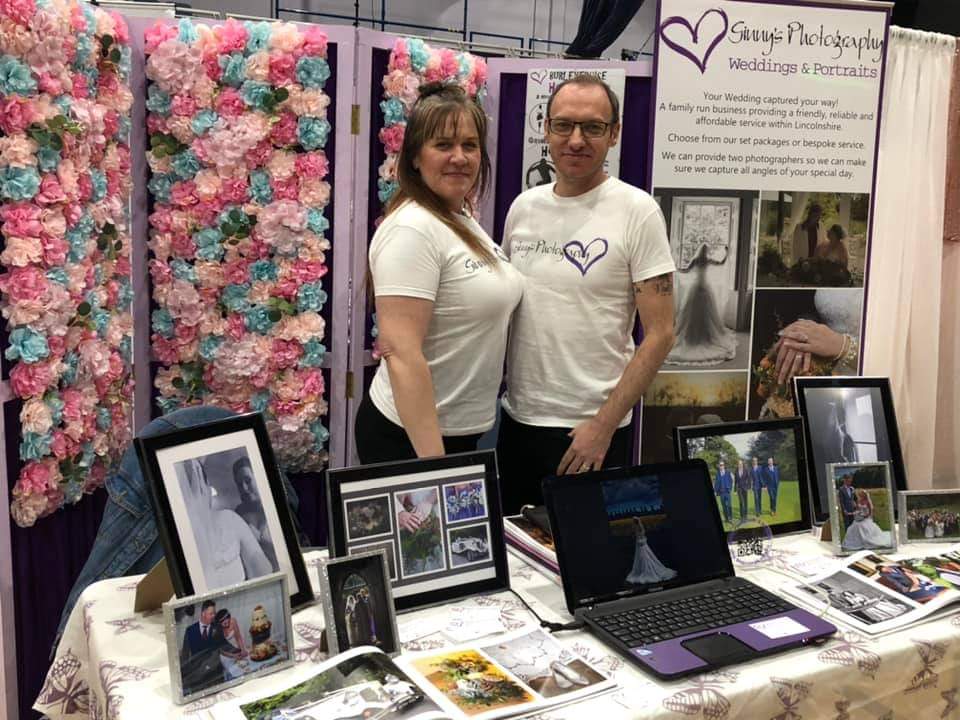 ginnyhood's tweet photo. Great day at #lincsweddingshow with our #photography display today. Lots of #networking done & gift bags handed out. #ginnysphotography #grimsbyphotographer #grimsbyweddingphotography #weddingvibes #allthingswedding #grimsbybusiness https://t.co/h961SmjvVL