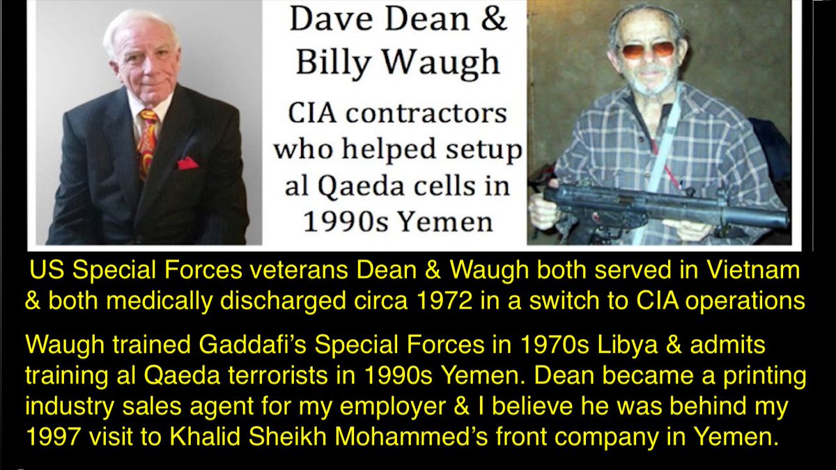 MancunianQuiet's tweet photo. Four questions to solve 9/11 by Friday:

1⃣Are #DaveDean &amp; #BillyWaugh both #MACVSOG veterans?
2⃣Get @YemenHSA Group to identify everyone in this photo
3⃣What exact date did 9/11 hijacker/pilot apply to study aircraft engineering in Hamburg
4⃣Explain a $1000000 accounting anomaly https://t.co/mwaqJQqahh