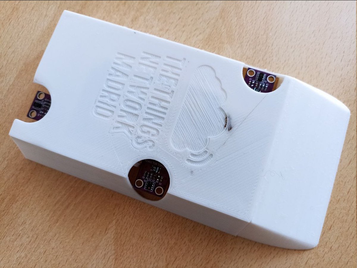 juanfelixmateos's tweet photo. This is the new mailbox node developed by @ttn_mad community using #rak3172 and 3x APDS-9930 distance sensors, integrated in myIoT through @thethingsntwrk. Gerbers, firmware and 3D models available on https://t.co/JpYAiHB46O https://t.co/62B5bFY2ey