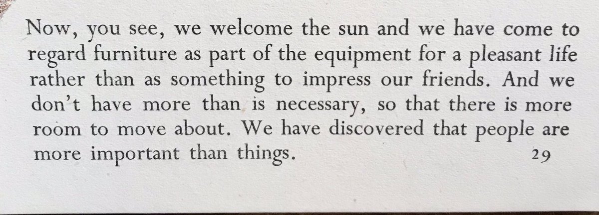 LBFlyawayhome's tweet photo. “We have discovered...”
I find this passage from a Puffin Picture Book (1947) quite moving in its innocent conviction that two world wars have finally brought society to its senses
#GordonRussell #JacquesGroag https://t.co/0Vc4kAcMSs