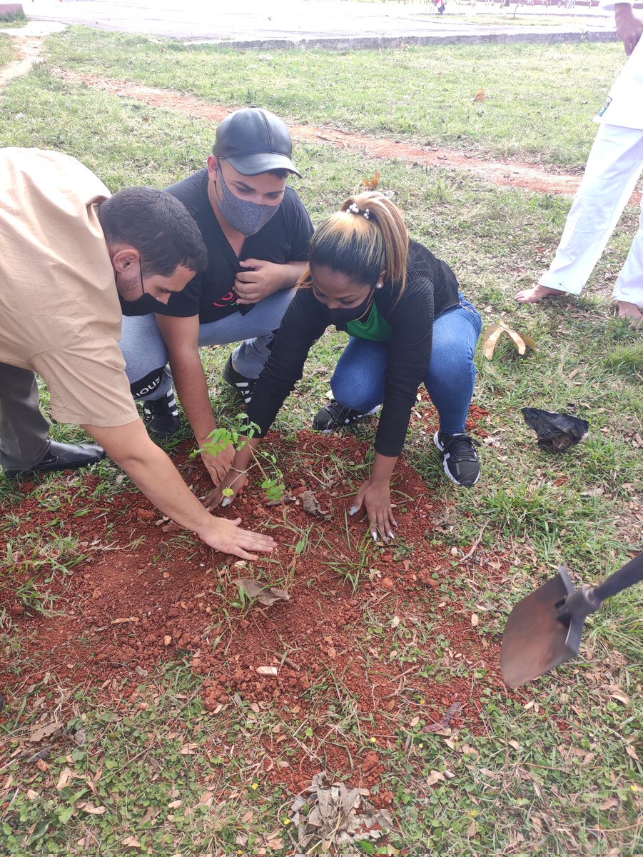 Se da cita la UJC y el Movimiento Juvenil Martiano de la provincia de Artemisa  junto a las FAR a realizar la Brigada Verde Olivo en la UM RTE por un 60 aniversario 
#60UJC 
#jovenesmartianos #VamosConTodo