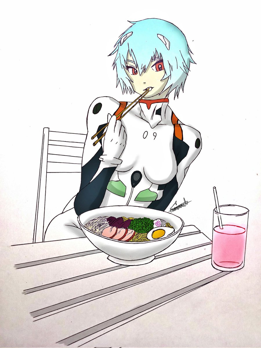 manny_dbt's tweet photo. Eh hecho éste #fanart de #reiayanami 
Amo éstos fanarts de personajes haciendo cosas más cotidianas...

https://t.co/tIQUrU9a5h https://t.co/KrS6rNqFXD