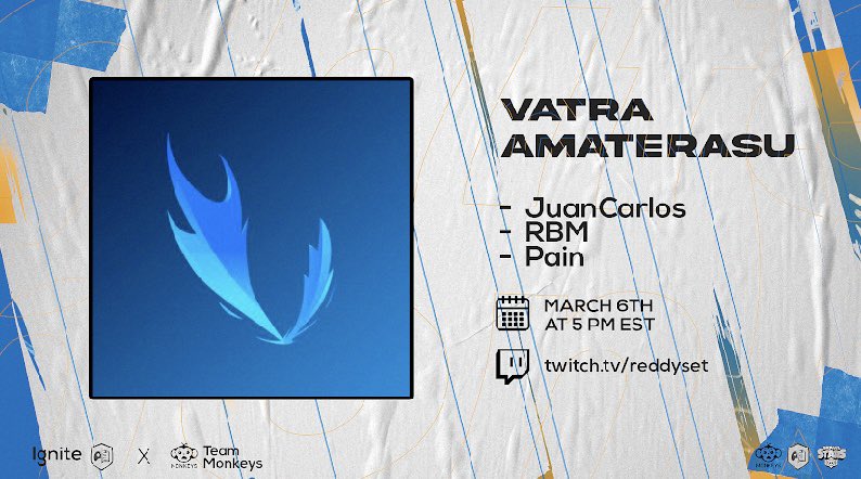 Next up, a team that has created many upsets throughout many qualifiers and tournaments: Vatra Amaterasu!

#BrawlForUkraine