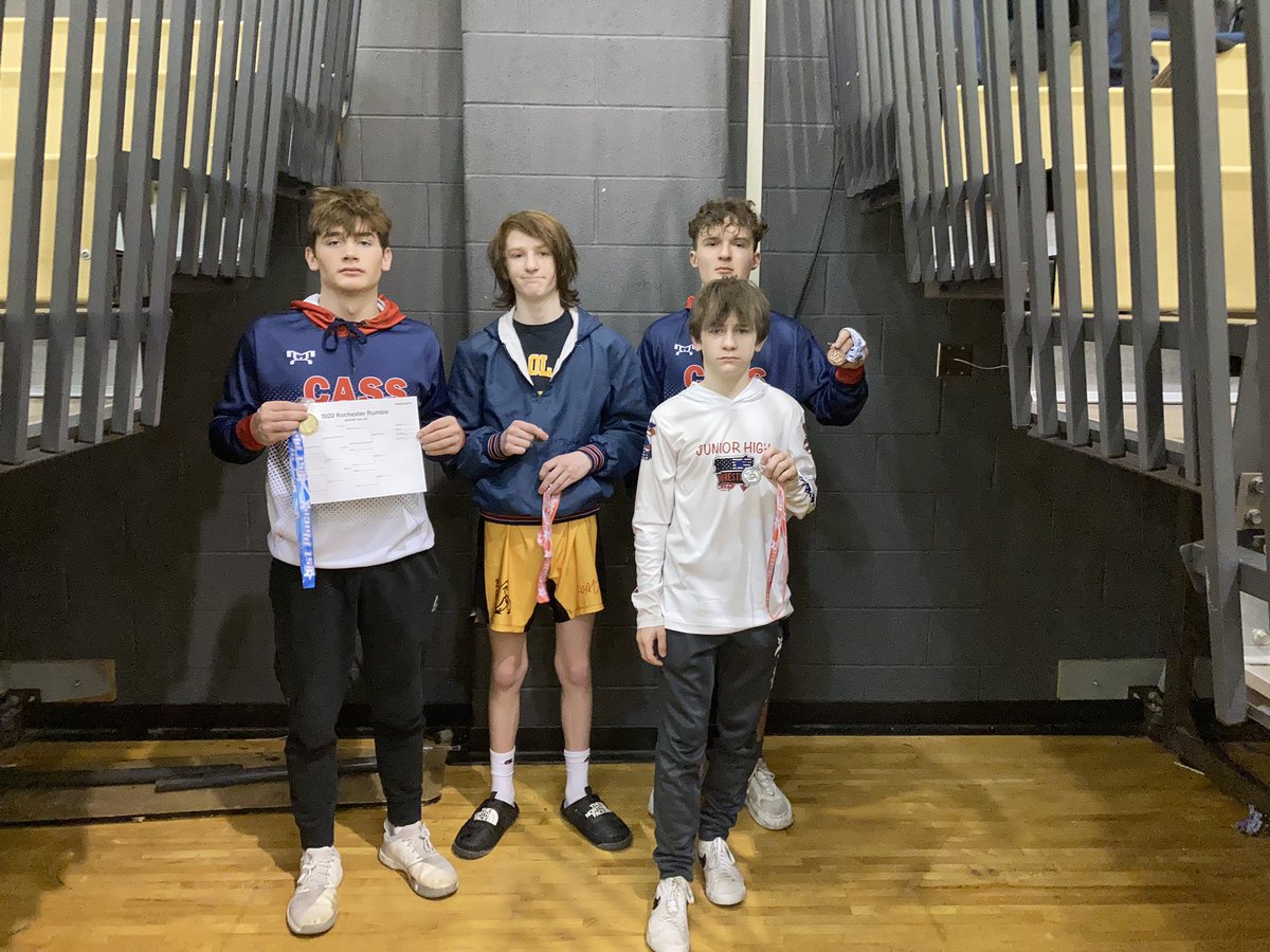 LCKWrestling's tweet image. We had 1 champ in Jensen today and three placers in Jack, Nick, and Eli. Great job guys!