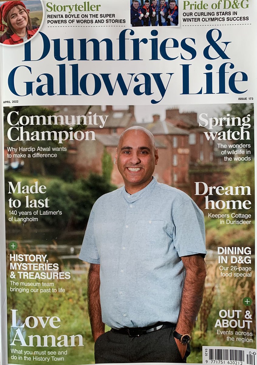 ChrisDStory's tweet photo. I was chuffed to chip in with a few words for the #LoveAnnan special in this month’s Dumfries &amp; Galloway Life, sharing suggestions of things to see and do in my home town. There are great #annan features throughout the edition.#buyacopy
#dglifemag #ScotlandLovesLocal https://t.co/FNfjIfMPyh