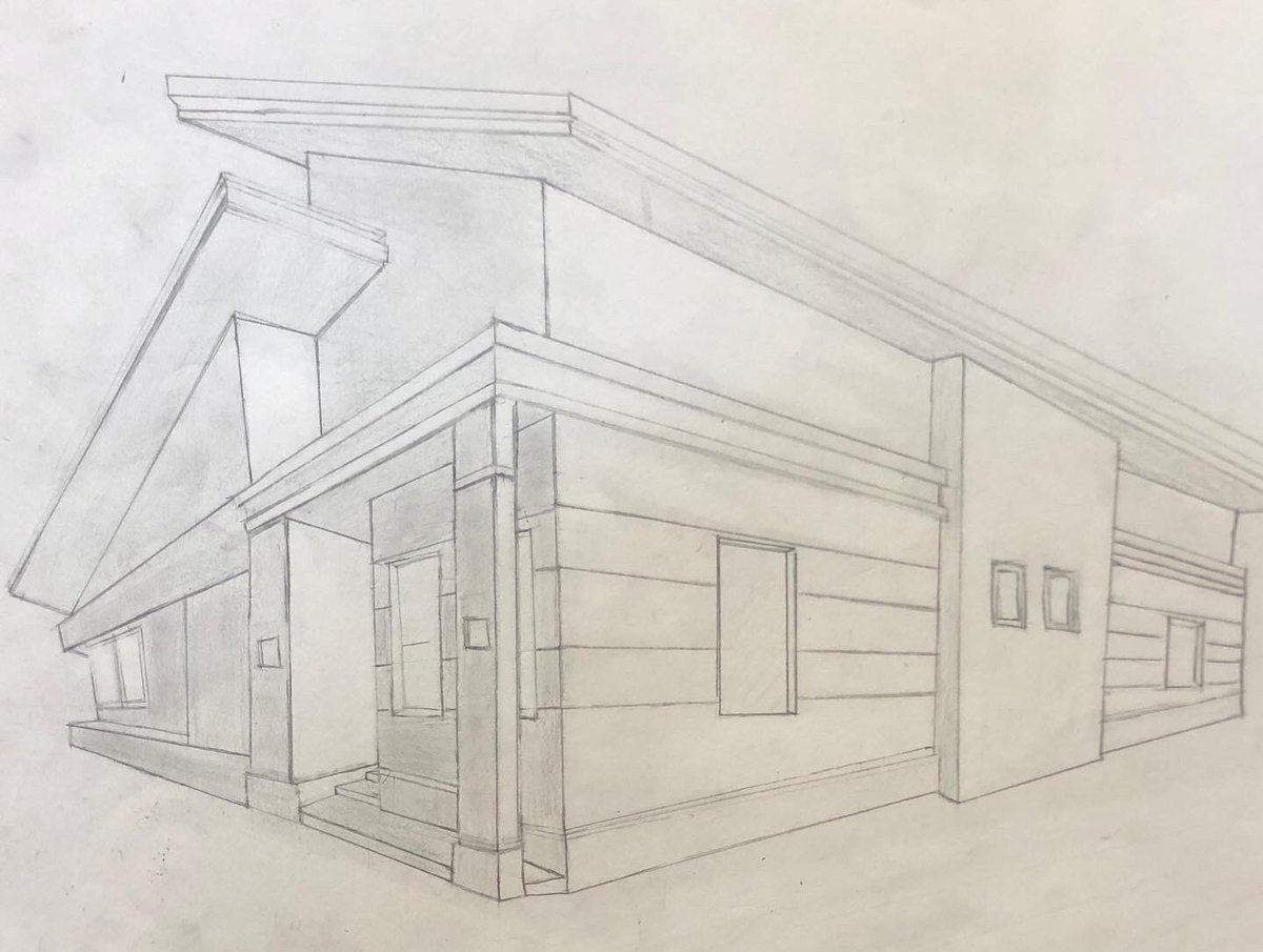 DatArtClassTho's tweet photo. Close ups of some more #2pointperspective drawings @LandrumMS @springbranch_va https://t.co/JIy7c8rGMj