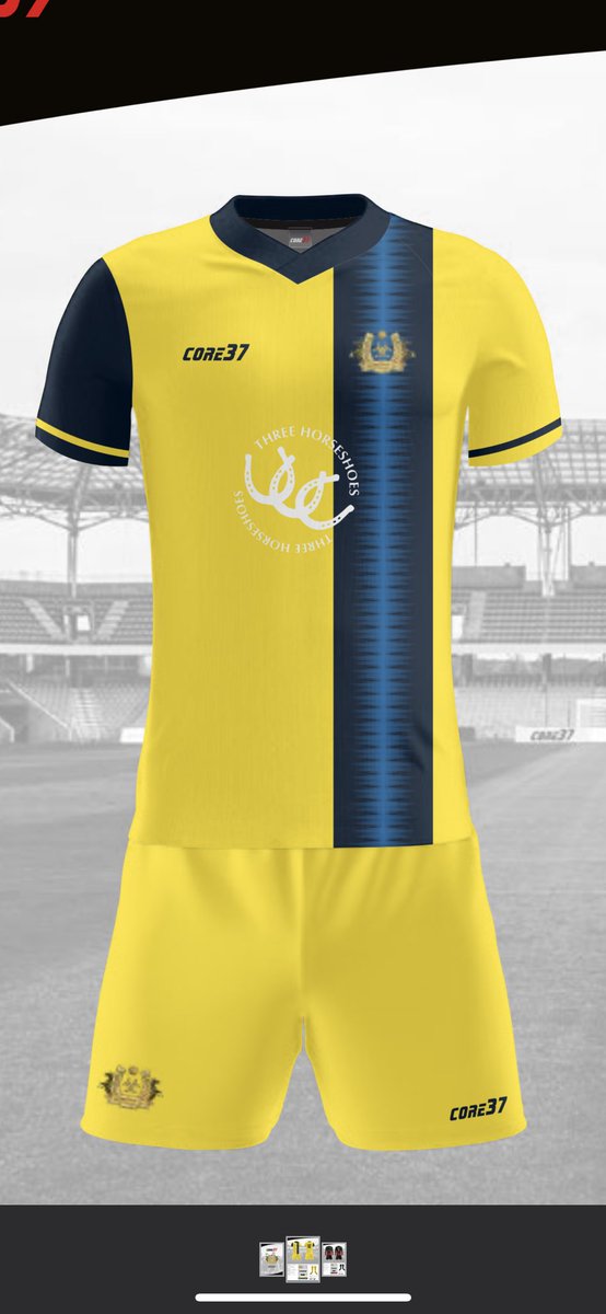 Next season preparations started extremely early with new kits ordered 😍!!
Unfortunate to have to change from the red but fresh new look to a new season
Many exciting announcements to be made in the coming months!!
Good times ahead for the Three Horseshoes
UPTHESHOES🖤🤍🖤🤍