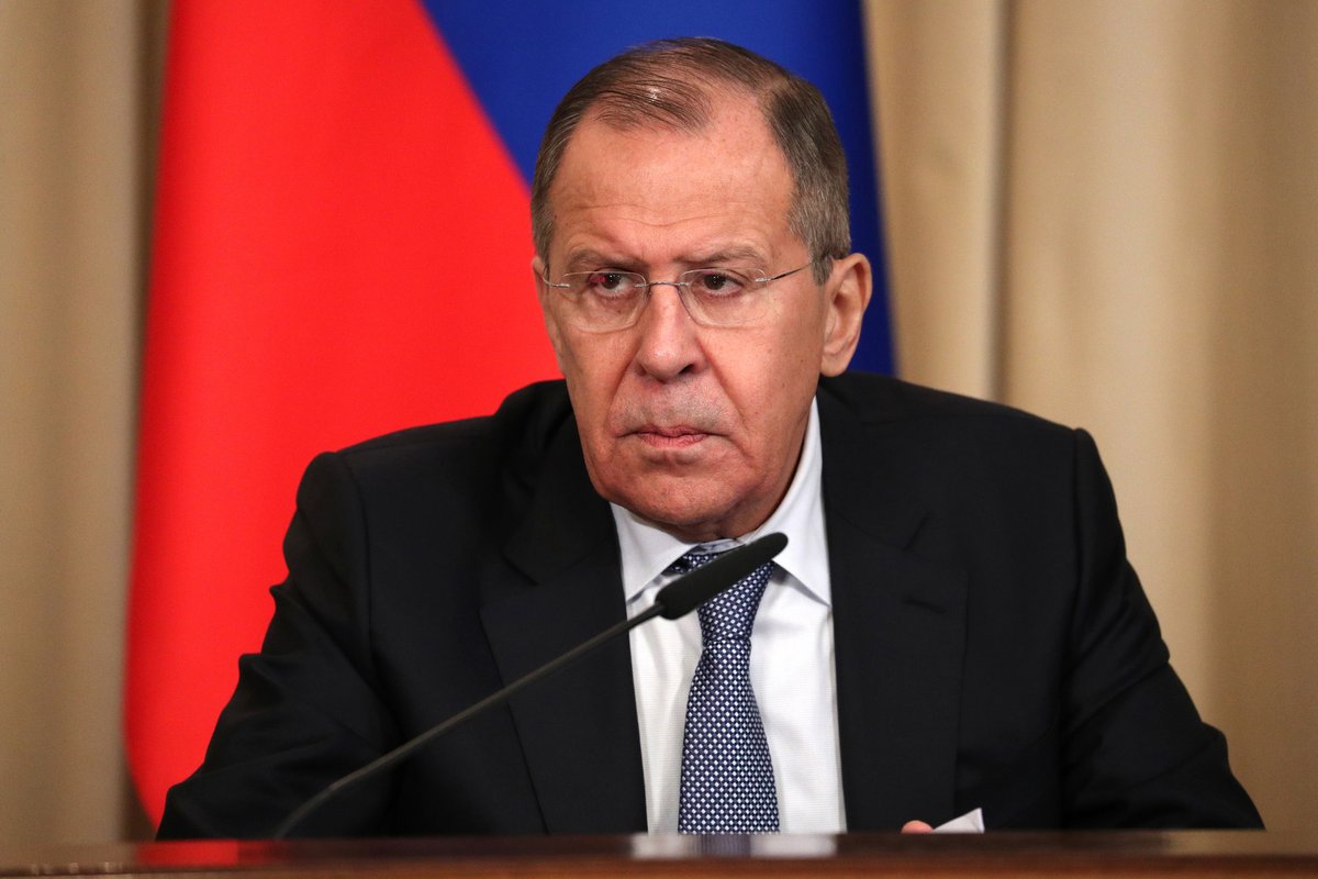 RussianEmbassy's tweet photo. #Lavrov: While categorically refusing to establish a verification mechanism in keeping with Biological Weapons Convention, #US built military biol. facilities along 🇷🇺border. Now 🇺🇸 is worried about losing control of those in 🇺🇦, incl 2 labs in #Kiev &amp; #Odessa creating pathogens. https://t.co/ZCyNxGRnnR