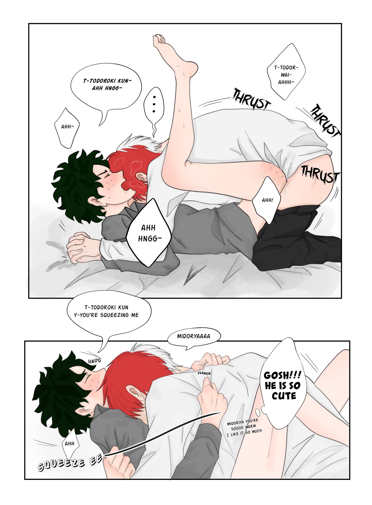 Julie on Twitter: "TodoDeku NSFW ⚠ Idk what I made lmaooo 🤡 ✌ 🏻 #tod...