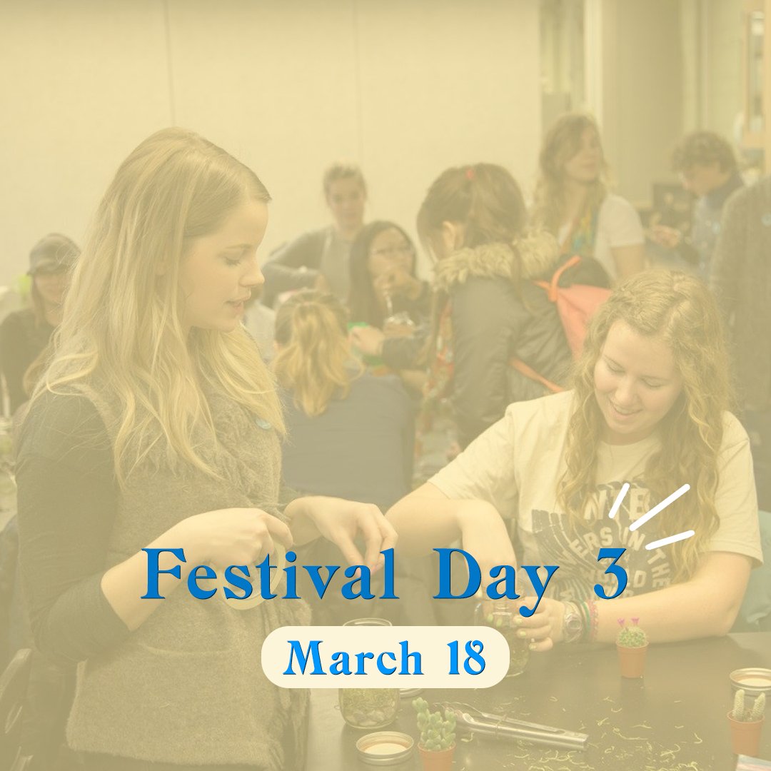 👋Hi all! 

We are almost a week away from the festival so make sure you register for our workshops in the link in our bio!

Take a look at the workshops we have lined up for Day 3 (March 18th) of #ENVigorate2022 🧵