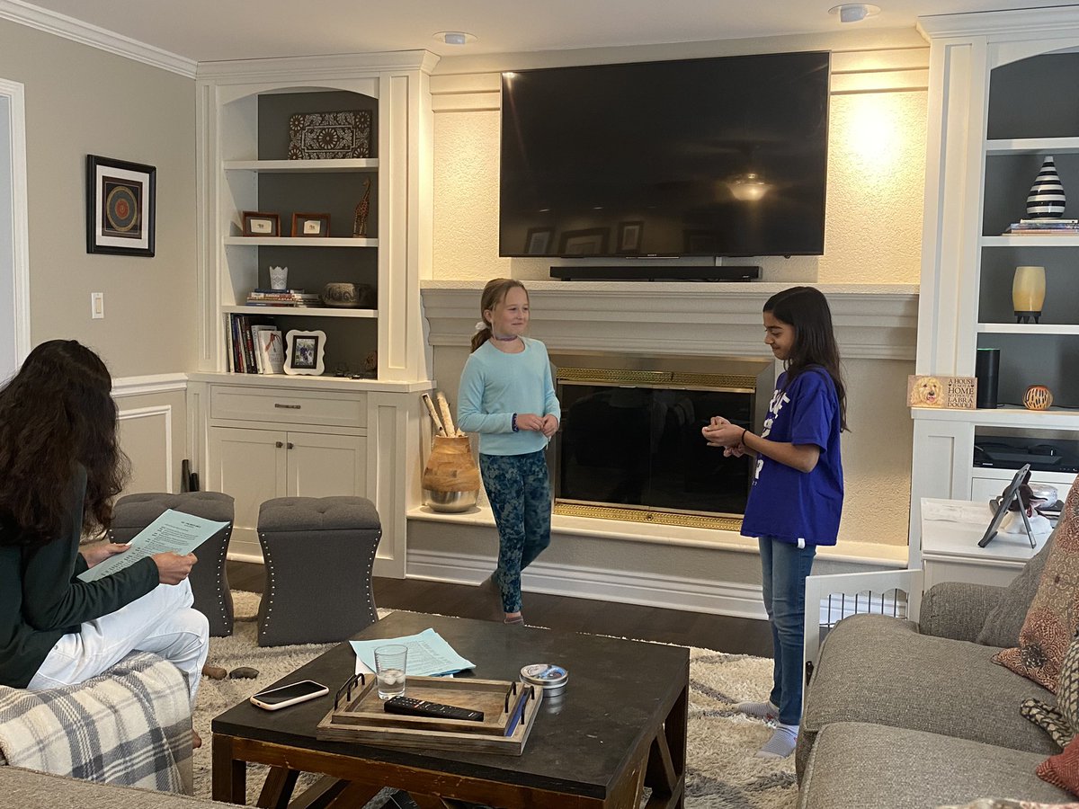 rparikh33's tweet photo. Our 4th grade girls @Mrs_Warnecke are practicing hard for the upcoming Speech Tournament @GroveAve220.  Thank you @mshiroda1 for supporting this team!  🥰 https://t.co/cUnGkJDBuA