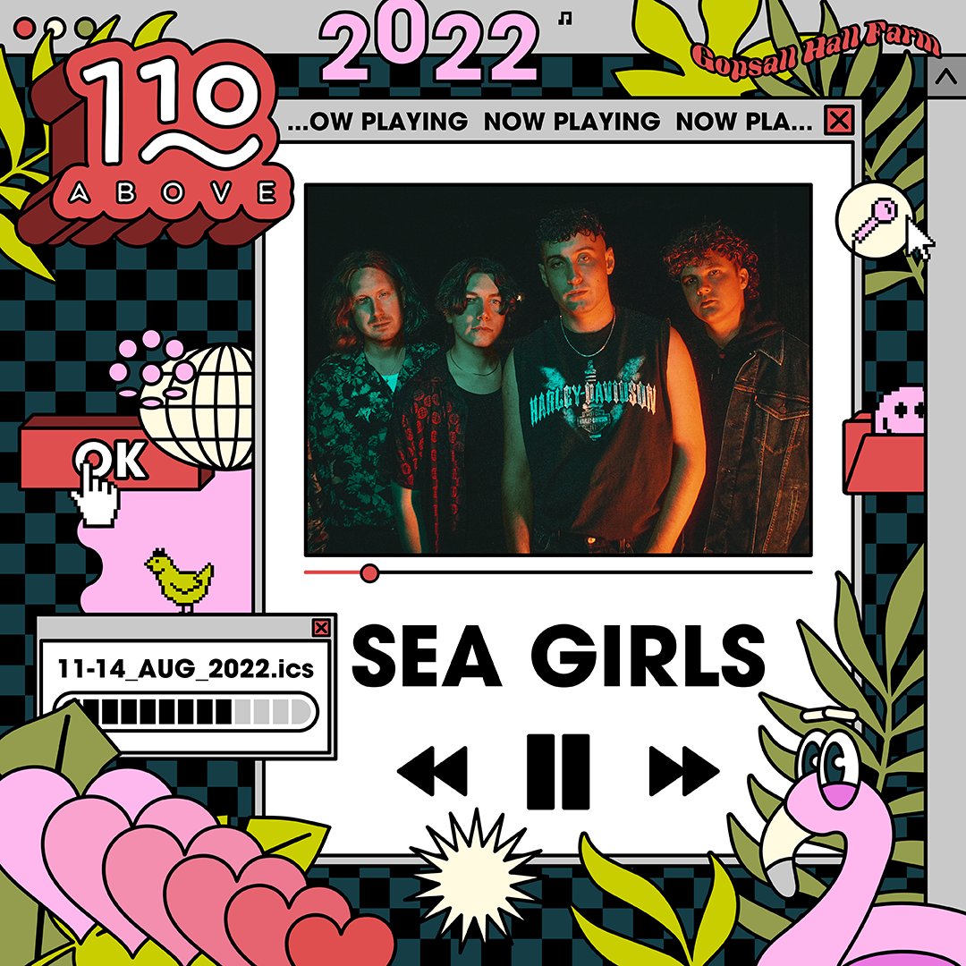 110Above's tweet image. LIKE + RT FOR CHANCE TO WIN 2 x WEEKEND TICKETS or a £110 BAR TAB + MERCH PACK 🎊💃🎉

YESSS! 🙌 Perseverance paid off! @SeaGirls will headline Sunday at 110 2022! 🏖️❤️🥳 

2 0 2 2 has got to be the best yet?

⚡ Tickets WILL sell out so move QUICK - 110Above.com/tickets ⚡
