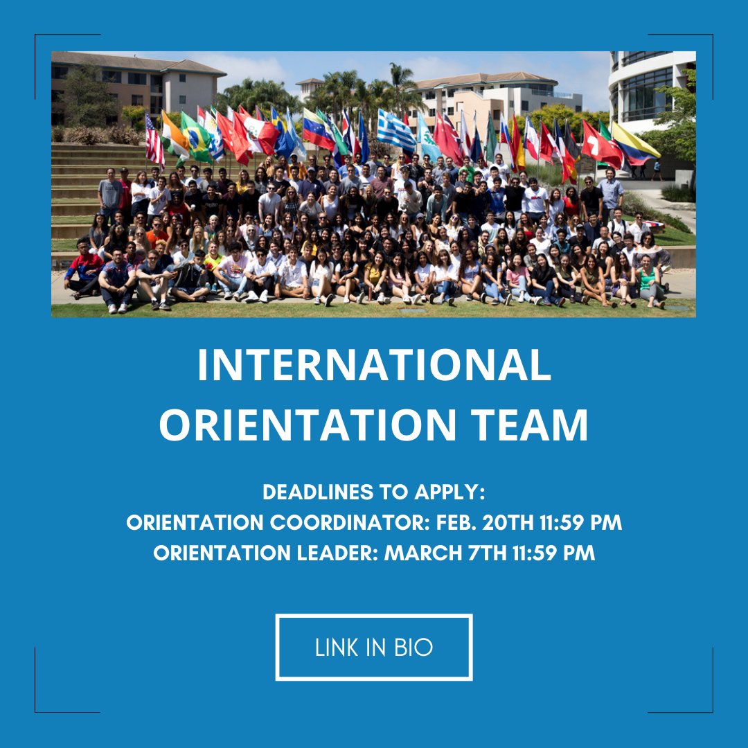 LMU_OISS's tweet photo. Last chance to join the '22 international orientation team. Apply by end of day tomorrow 3/7! https://t.co/rSMlLQYFOR
