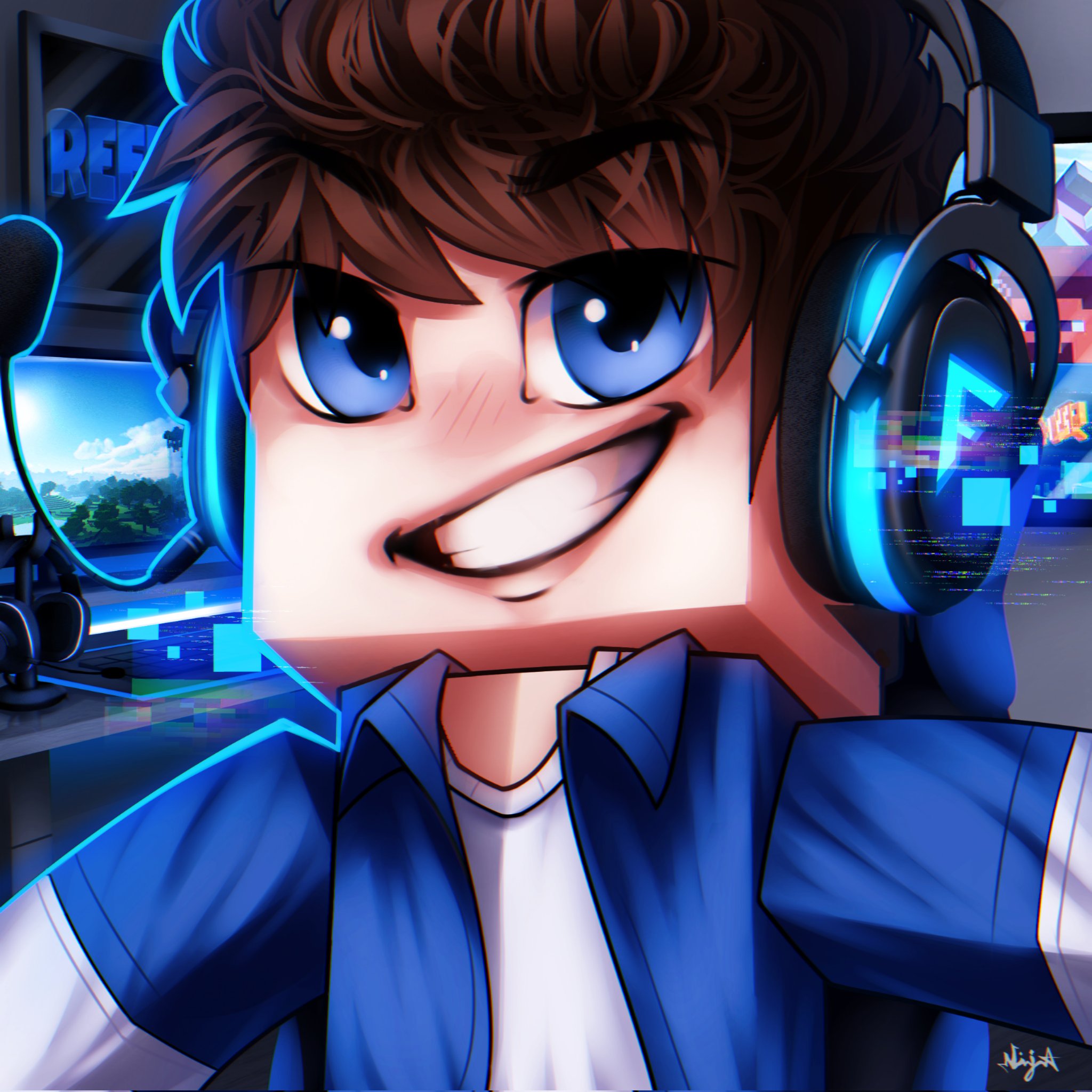 nego.art - ON on X: Novo Desenho ! Cartoon Minecraft 3D ! para  @SophosGames de @NinJaArtzOfc feito no celular RTs and FAVs !   / X