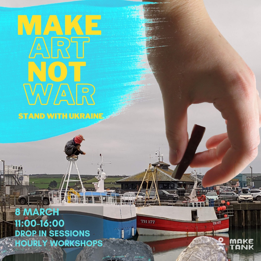 GabiMTart's tweet photo. Workshops in solidarity with Ukraine at MakeTank, Exeter #art #artists #maketank #maketankexeter #makeartnotwar #standeithukraine https://t.co/SWMqaEnBrq