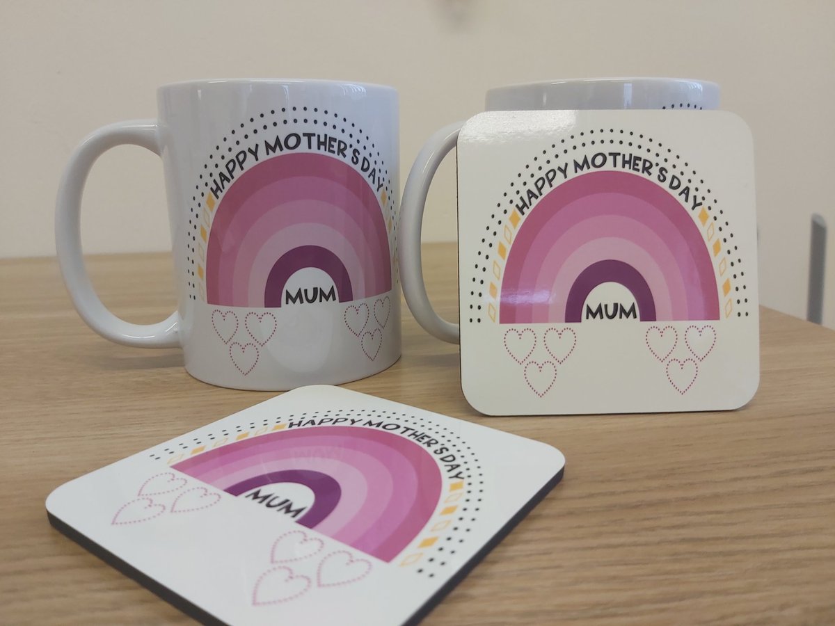 Mothers day mug and coaster set
#personalisedgift 
#MothersDaygifts 
#customisedmug