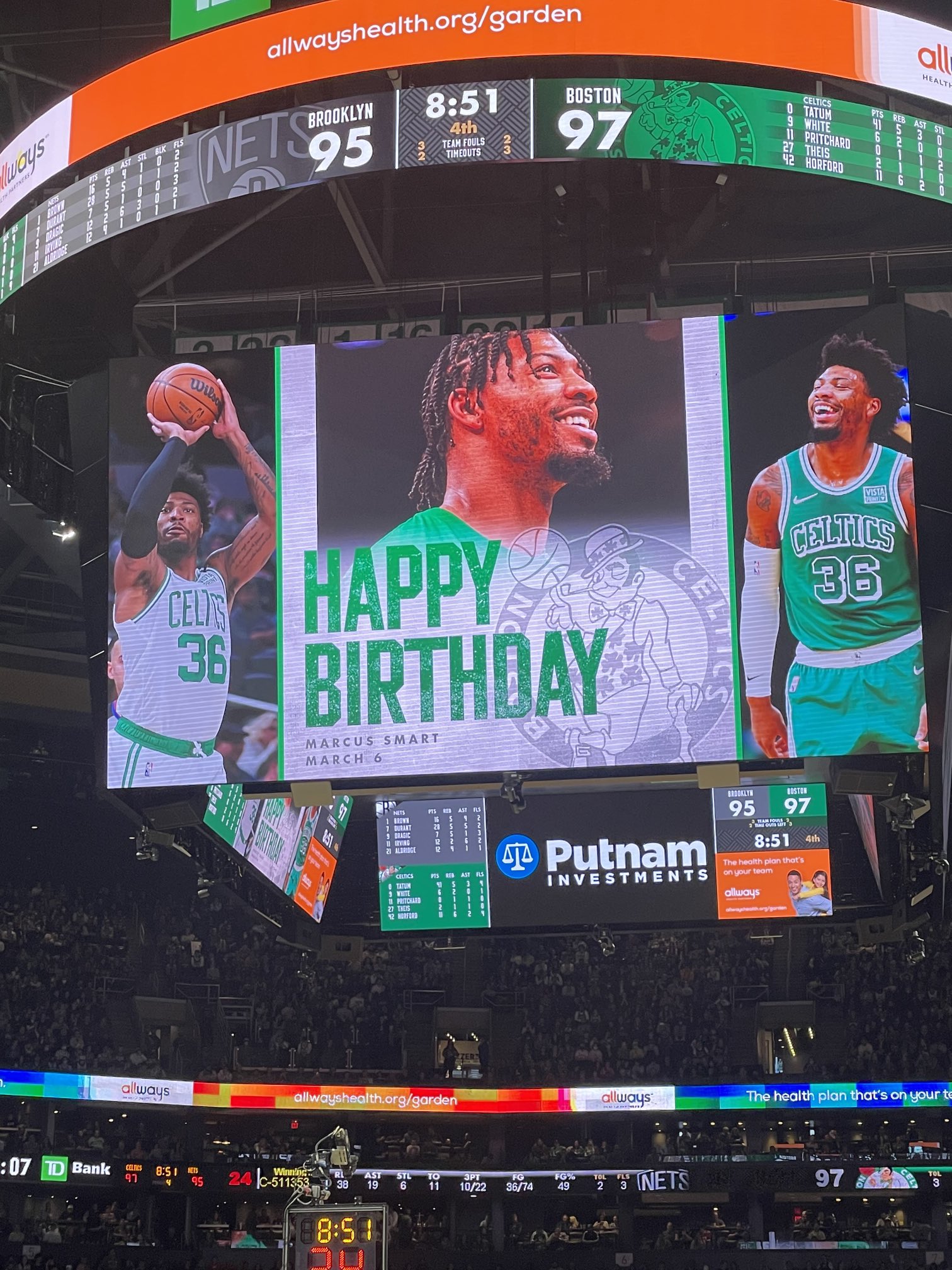 Happy Birthday again, Marcus Smart 