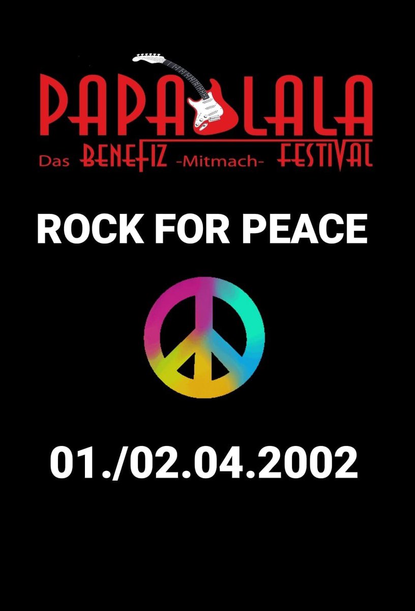 #SaveTheDate 
1. und 2. April in #Treis 
#rockforpeace 

Wir sind am Samstag 02.04. am Start. 🤘