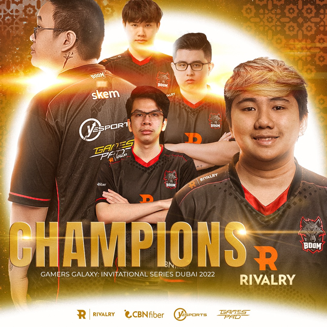 boomesportsid's tweet image. WE DID IT. WE ARE YOUR GAMERS GALAXY: DOTA 2 INVITATIONAL SERIES DUBAI 2022 CHAMPIONS! 🏆

A hard fought battle, competing against the world's best teams - carrying the pride of SEA among our shoulders. We fell, we rise. But at the end, we prevailed! 🔥

#HungryBeast