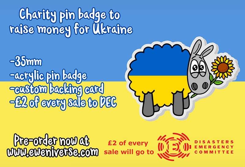 eweniverse's tweet image. 🐑💛💙
£2 of every sale of this pin will go to @decappeal Ukraine Humanitarian Appeal. Help if you can ❤️

etsy.com/uk/listing/119…

#celebsforsmallbiz #handmadehour #UkraineAppeal #Ukraine️ #NoWar