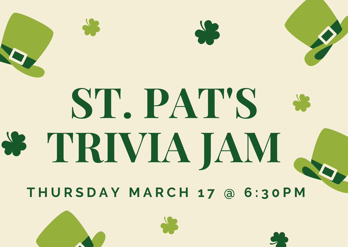 CouchichingBrew's tweet photo. We hope you'll be spending #StPatricksDay @ the #Brewery this year! 🍀 New brews (x 3), food features + #trivia @ 6:30pm!
.
#brewery #event #craftbeer #irishredale #newipa #plummild #nitro #stout #mild #Orillia https://t.co/vnRxmRvnAG
