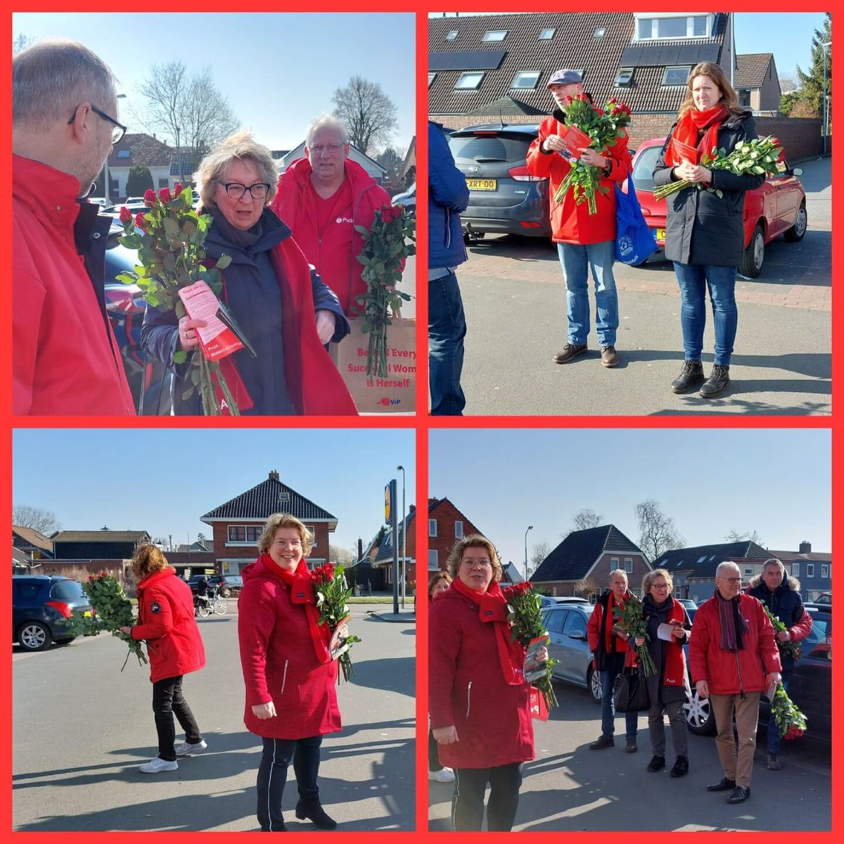 AnjavanDuren's tweet photo. Campagnetijd! Heerlijk in gesprek met mensen! Positieve reacties! Mensen die zelf komen om te praten! Het geeft energie! Stabiel de afgelopen jaren En we willen dit graag voortzetten, Midden-Groningen verdient een stabiel ervaren bestuur! Stem PvdA! #PvdA  #verkiezingen #GR2022 https://t.co/C4QIvWU8Hq