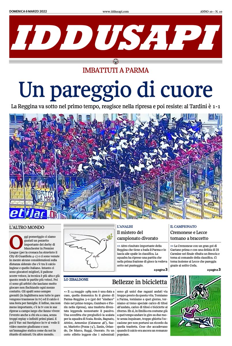 Iddusapi's tweet photo. Serie B 2021/2022: Parma-Reggina 1-1

UN PAREGGIO DI CUORE

https://t.co/u9IFYcqFjX

#Iddusapi #AreaAmaranto #Reggina #ReggioCalabria #calcio #SerieA #SerieB #SerieC #ParmaReggina #ADifesaDiUnaFede #MotoGp #GigiBuffon #IlariaDAmico #PremierLeague #NapoliMilan https://t.co/VxoPzuEA5r
