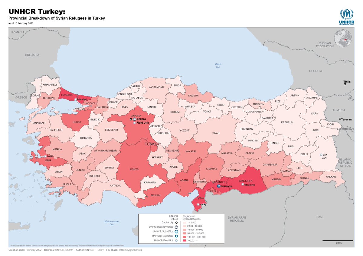DataQarabag's tweet photo. #Turkeye has been hosting 3.7 millions of #Syrians, the largest population of #refugees in the world for six years.
source: the UN Refugee Agency https://t.co/lxMpk7W0dk