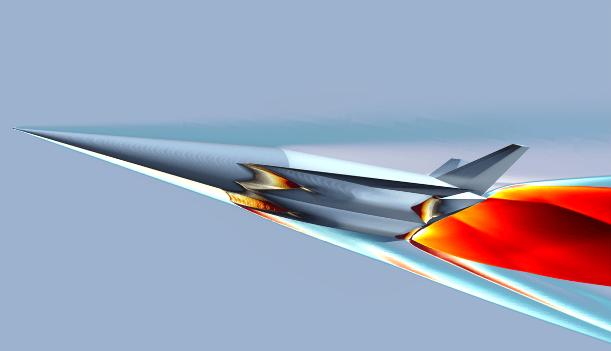 ToughSf's tweet photo. The SPARTAN hydrogen-fueled scramjet (@HypersonixAU) has been tested over 100 times in Mach 5-10 conditions at the @uqsomme T4 shock tunnel.
https://t.co/Ph1bW1ak3c 
It is intended to help launch satellites from the DART AE hypersonic carrier. https://t.co/uMBPsLm8I6