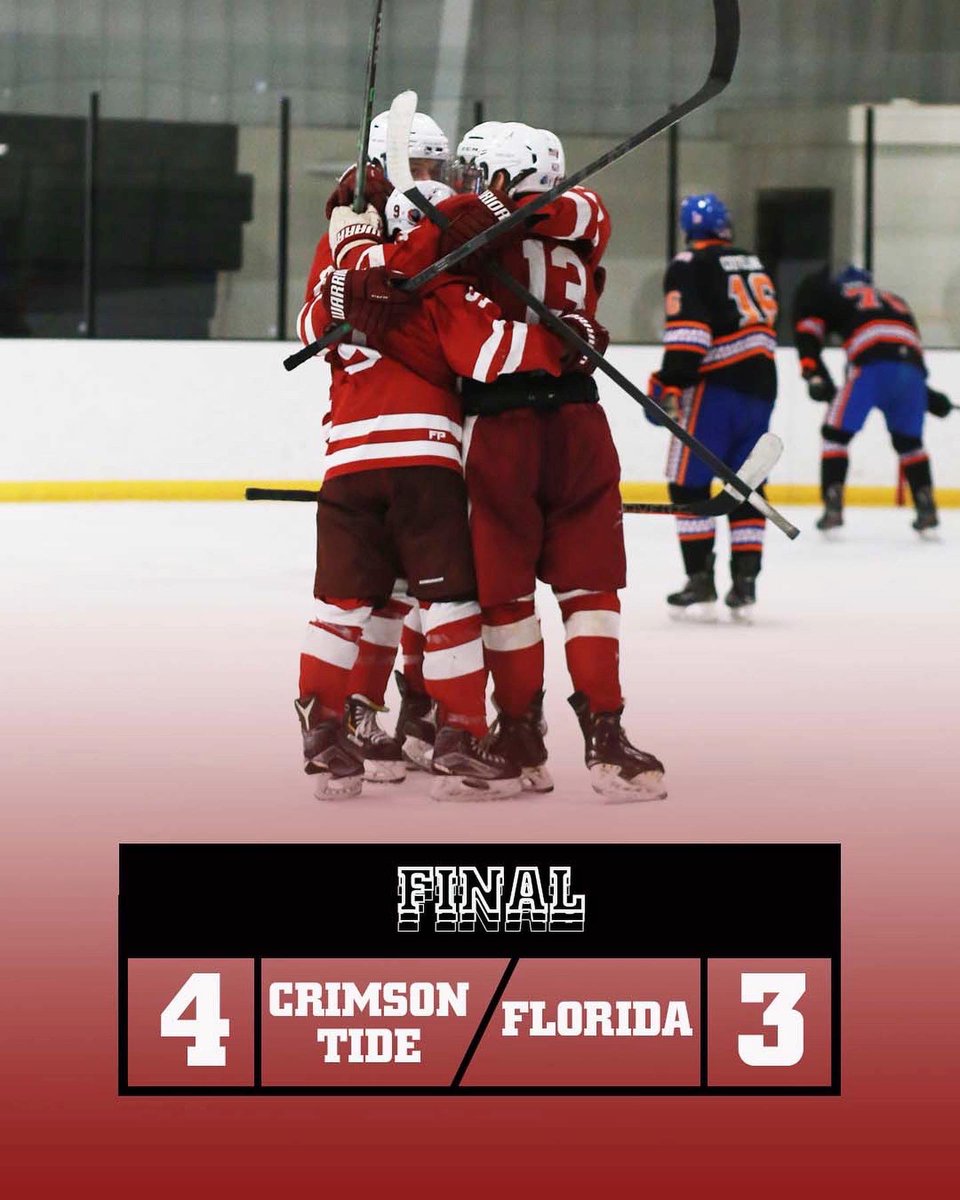 AlabamaHockeyD2's tweet photo. THE TIDE IS GOING TO NATIONALS!
🚨The University of Alabama is headed to the CHF National Tournament in PHILLY🚨

*For legal purposes this is welch’s sparkling cider* https://t.co/RA7W6LcvM3
