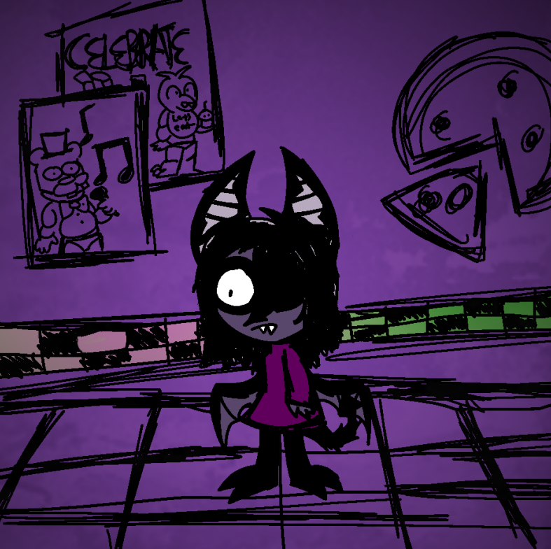 all3ybat's tweet photo. self fucking portrait. #art #fnaf #dreth https://t.co/WZhIY0XU4T