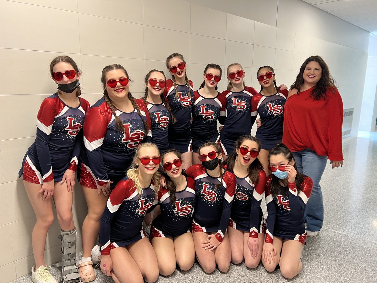 LS Cheer with a great day at Regionals    Qualifying for states with today’s performance.
