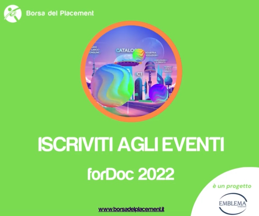 ADIPhD's tweet photo. Siamo felici di invitarvi a #forDoc, la programmazione di eventi promossa da @Emblema_ nell’ambito del progetto Borsa del Placement e dedicata a dottorandi e dottori di ricerca.
🍎Qui tutte le info: https://t.co/nHAWcYFLcS.
#phd #valorizzazione #recruiting https://t.co/BfxOHwl1J6