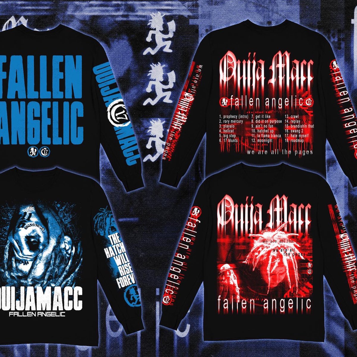 ouijv's tweet photo. RETWEET TO WIN! 

Someone who does this will win a signed CD &amp; their choice of garment from the collection!! 

FALLEN ANGELIC drops 4/1 but you don’t have to wait that long! Grab it now along with some fire ass merch &amp; hardcopies!!! 🪓🪓🪓

Tap here: https://t.co/SRRdcoyFKQ https://t.co/uWsR59MNGK