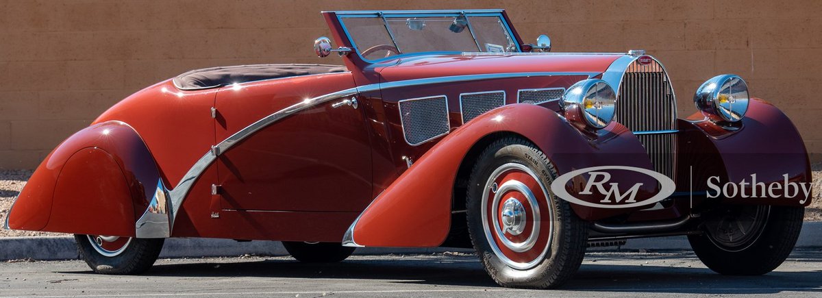 UltimativCars's tweet photo. #AmeliaIsland2022

The #Bugatti #Type57 (1934-40) was made in a total of 685 OR 710 units; this uncertainty is due to modified @Bugatti|s, which became a T57 afterwards.

Anyway:
this 1934 #Cabriolet (est. at $650-800k) was sold UNDER VALUE at $582,500 / £440,300 / 532.750 €. https://t.co/nBJcBhcZAa