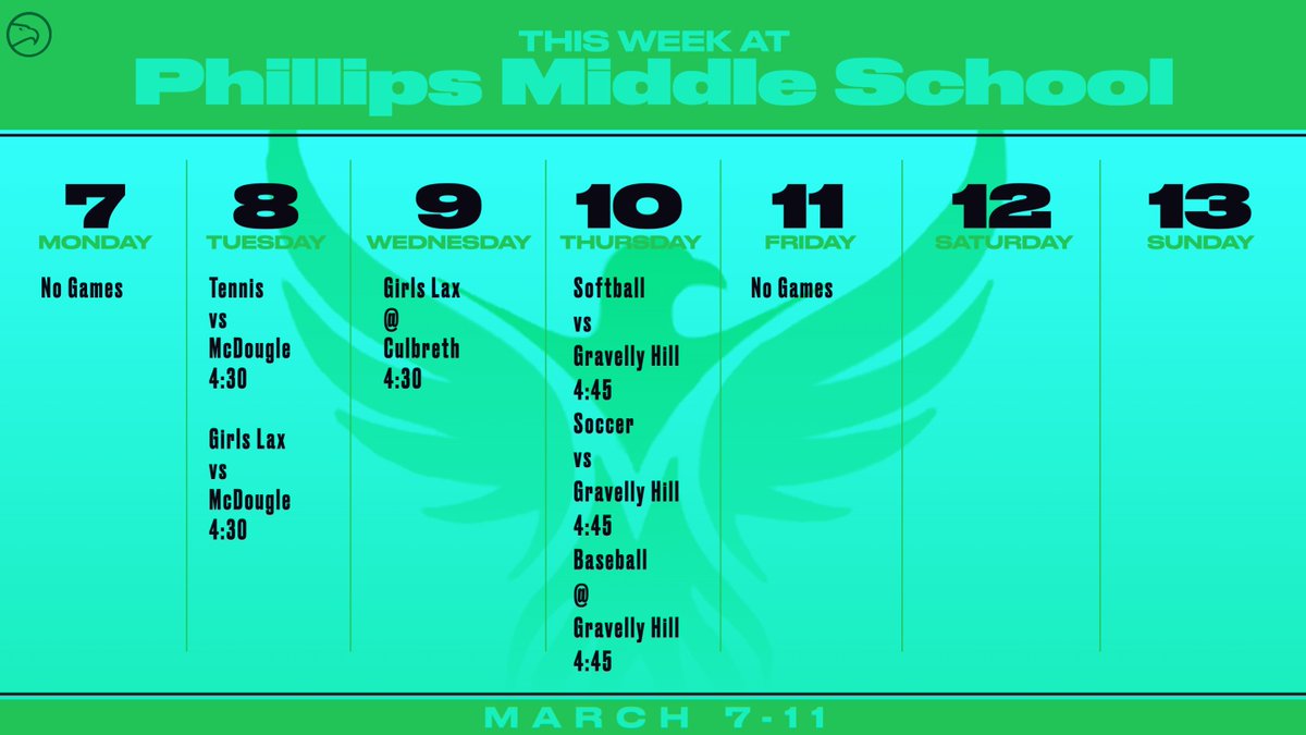 PMS_Falcons's tweet photo. Phillips Athletics 3/7-3/11 https://t.co/iD4EJ9BLfU